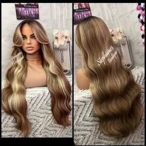 Human Hair Blended Lace Front Wig